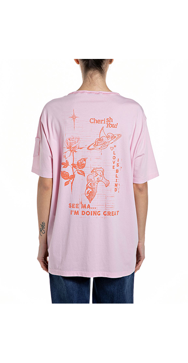 オーバーダイコットンジャージーTシャツ｜REPLAY リプレイ公式通販サイト